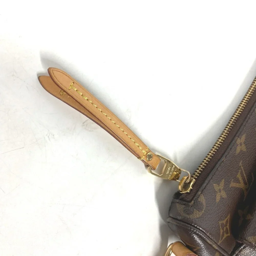 LOUIS VUITTON Brown Monogram Canvas Pochette Shoulder Bag